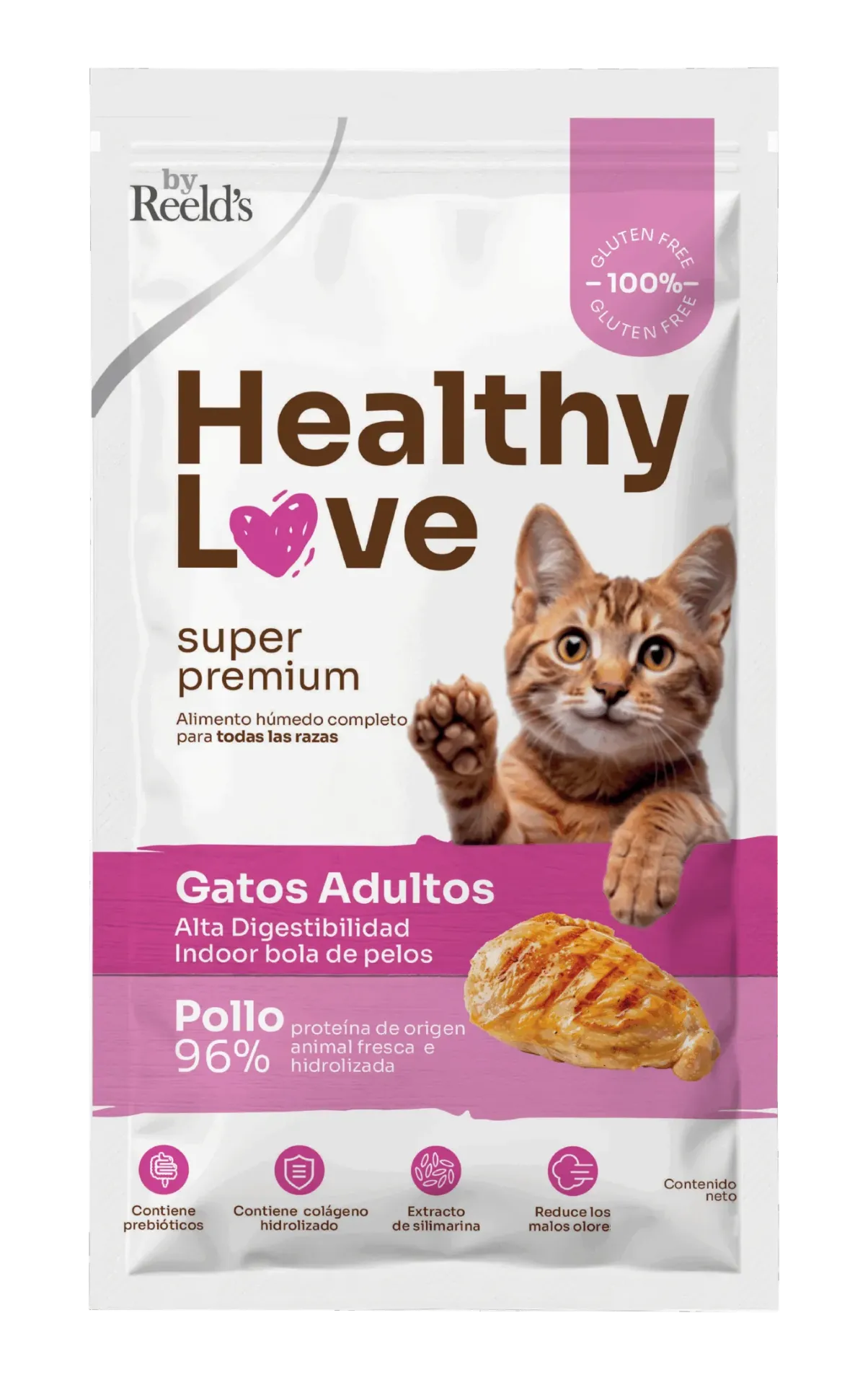 [PT24] HEALTHY LOVE GATOS ADULTOS POLLO * 100 GR