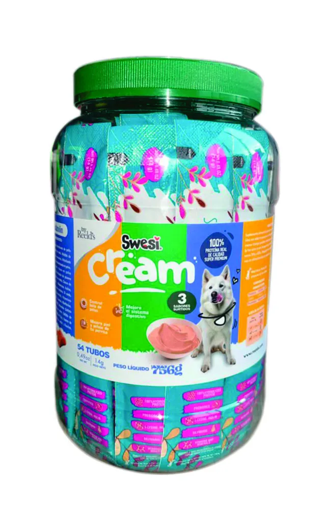 [PT140] SWESI CREAM PERRO BOMBONERA * 54 UND * 14 GR
