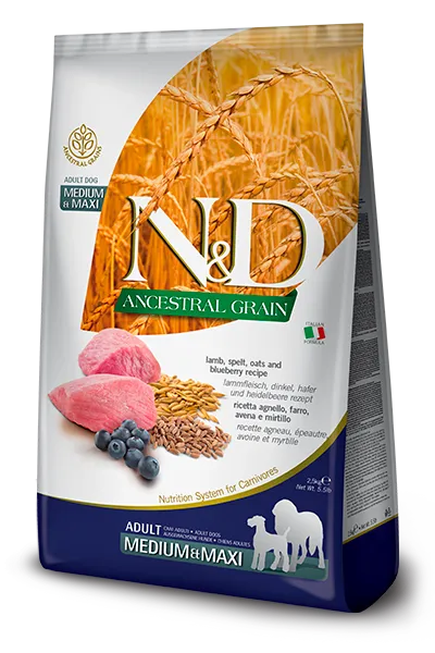 ND ANCESTRAL CANINE CORDEIRO ADULT MEDIUM (2.5 Kg)